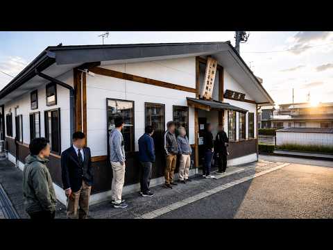 早朝６時に働く男たちが行列を作る岐阜最強かき揚げうどん店がヤバい丨Japanese Noodles Restaurant