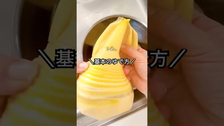 【絶対おいしい！】基本のゆで方#たけのこ