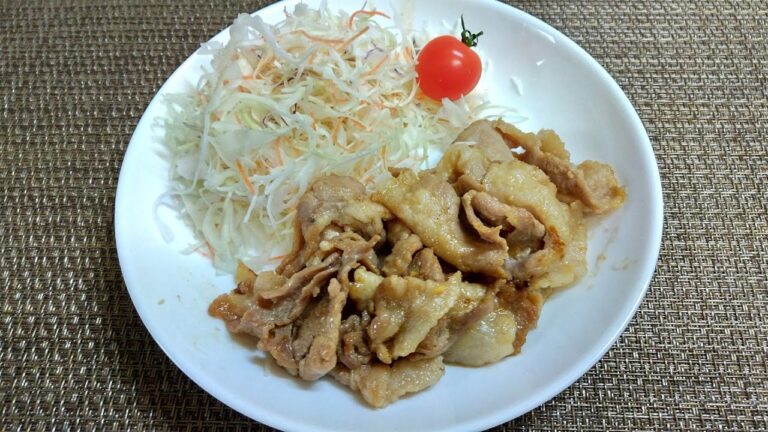 我が家みんな大好き、豚肉の香味炒めをつくってみたべぇ