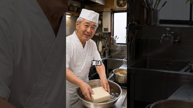 味噌汁の豆腐、そのまま切って入れないでください。これをするだけで煮ても崩れない豆腐になります。