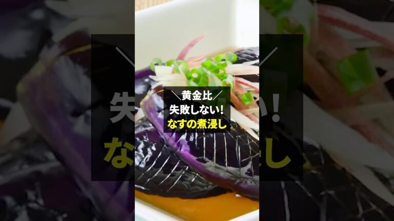 【黄金比】失敗しない！なすの煮浸し