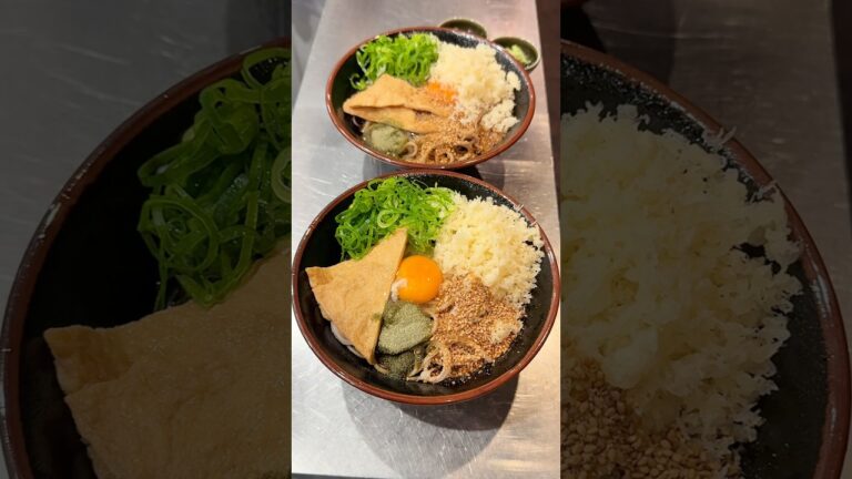 暑い夏に食べたい 岐阜名物キンキンに冷えた冷やしたぬき蕎麦🍜🧊【岐阜 冷したぬき天国 川原町店】