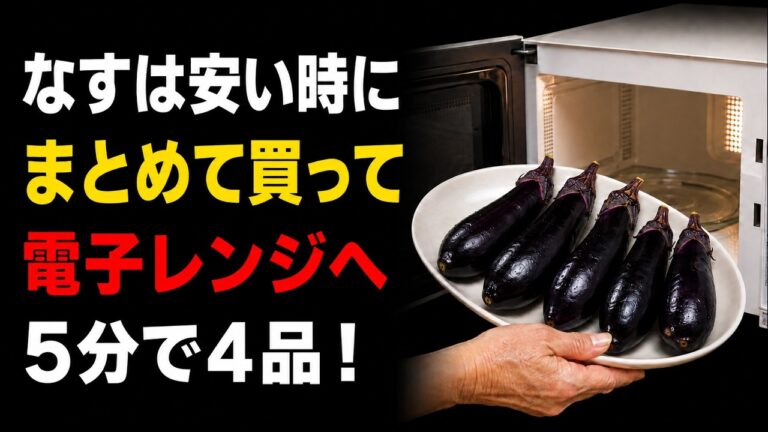忙しい夜でも5分で完成！電子レンジで作る「なす」のヘルシーおかず4選｜豆腐アレンジ・保存法【健康ご飯】