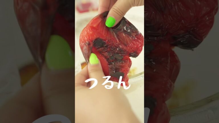 【奇跡】焦げすぎて絶望…パプリカマリネの復活劇。生活音ASMR