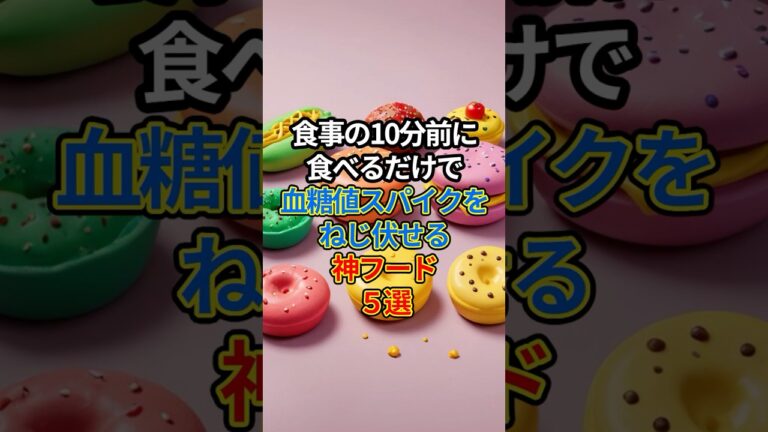 【警告】食事前10分で血糖値スパイク撃退！神フード5選 #Shorts #血糖値対策 #健康習慣