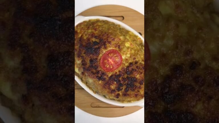 焼きドライカレー　電子レンジとオーブントースターで調理