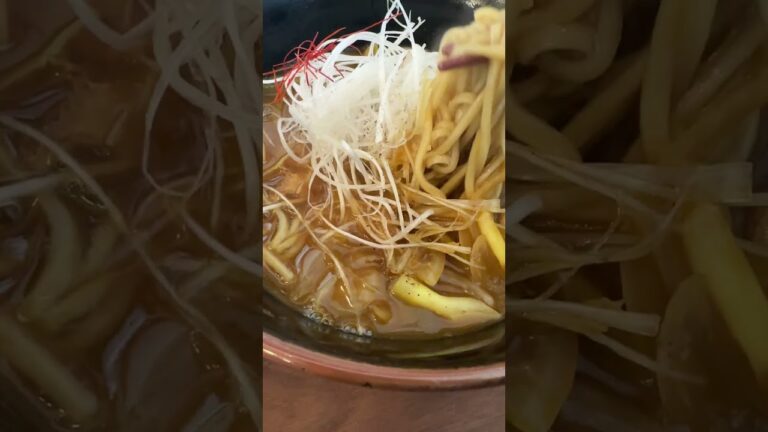 笠岡市のお蕎麦屋さん『そば切り潮凪庵』のカレー南蛮が沁みる