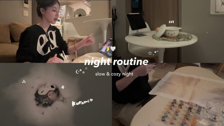 【night routine】25歳都内住み🗼一人でゆっくり過ごす夜🌛🤍自炊｜お風呂｜スキンケア…