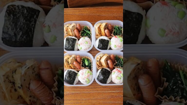 まんまるおにぎり弁当🍙🍱🦀