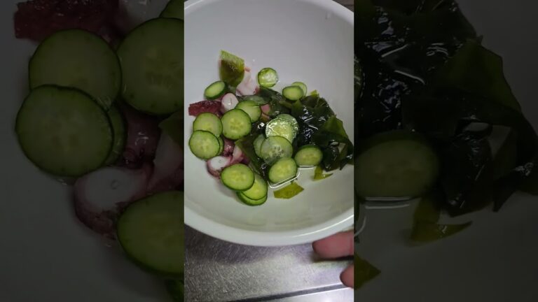 カンタン酢でタコの酢の物を作ってみた