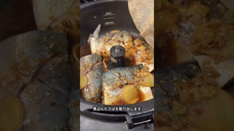 「オートクッカーでふっくら！さばの味噌煮」