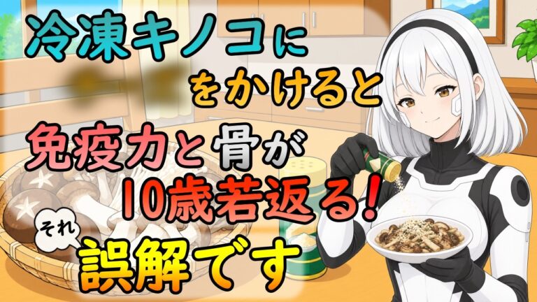 きのこの栄養は「冷凍にアレを一振り」で最大化？効果が引き出せない理由を科学視点で解説【誤解改善のお話】
